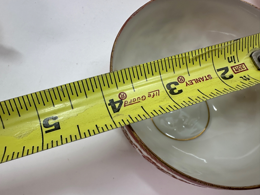 Japanese Kutani Teacups with Geisha 4W X 2H [Photo 11]