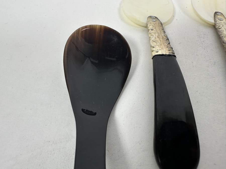 Vintage Mother of Pearl Spoons 4' and 5.5' [Photo 8]