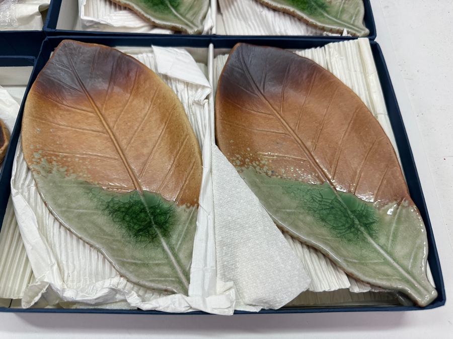 Yume Kibou Earthenware Leaf Plates [Photo 6]