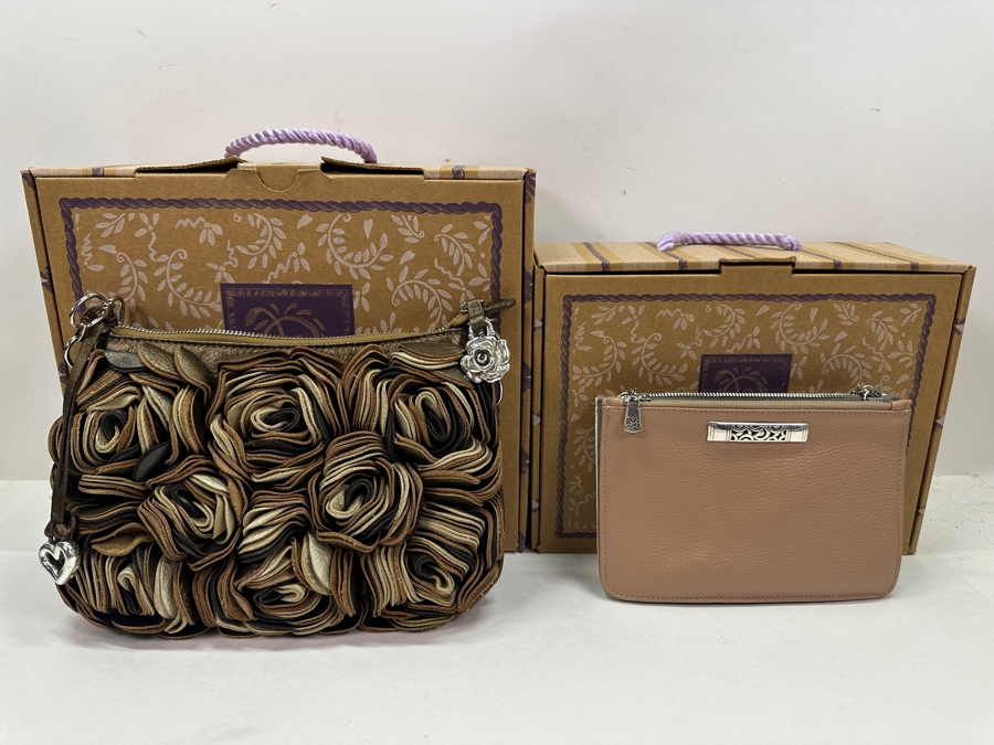 (2) New Brighton Handbags with Boxes - Velvet Rose and Crossbody 11'W and 8'W [Photo 2]