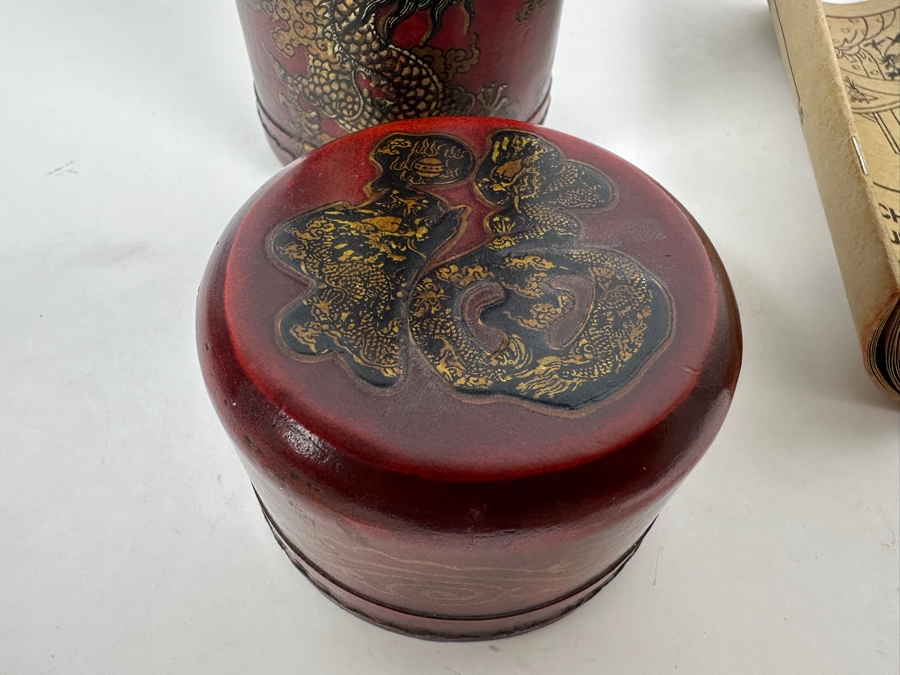 Chinese Fortune Sticks in Red Dragon Phoenix Box  [Photo 7]