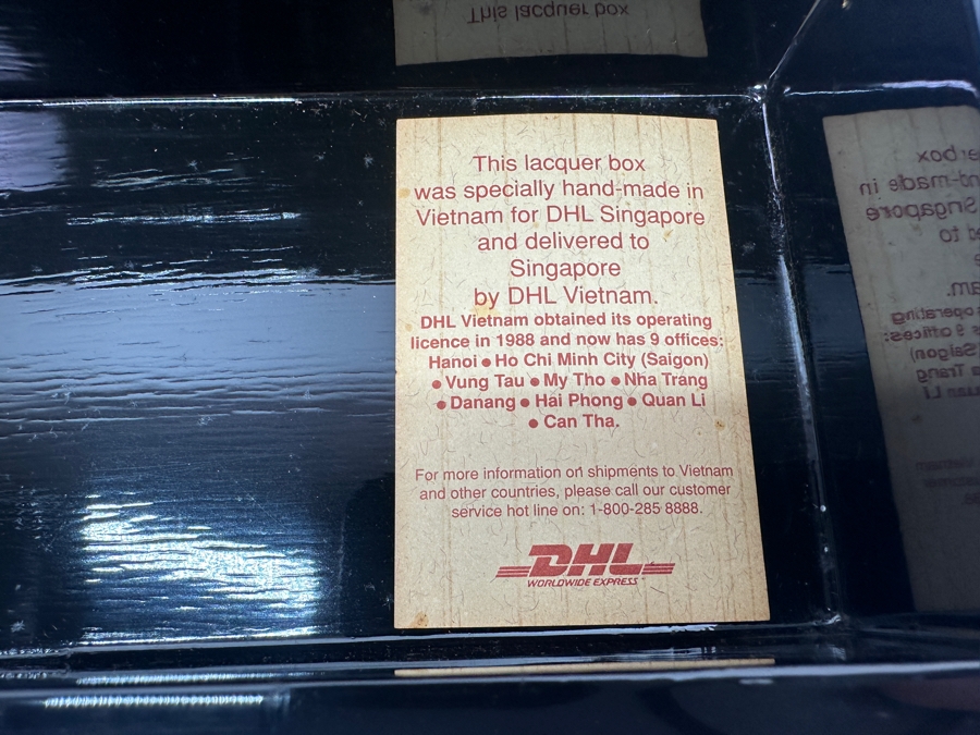 Handmade Laquer Box Made in Vietnam for DHL Singapore 8'W x 4'D x 2.25'H [Photo 5]