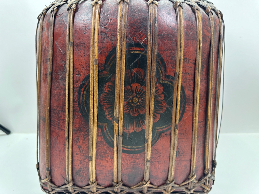 Bamboo and Laquer Farang Tailandes Rice Seed Box / Thai Rice Basket 17'H x 14'W  [Photo 8]