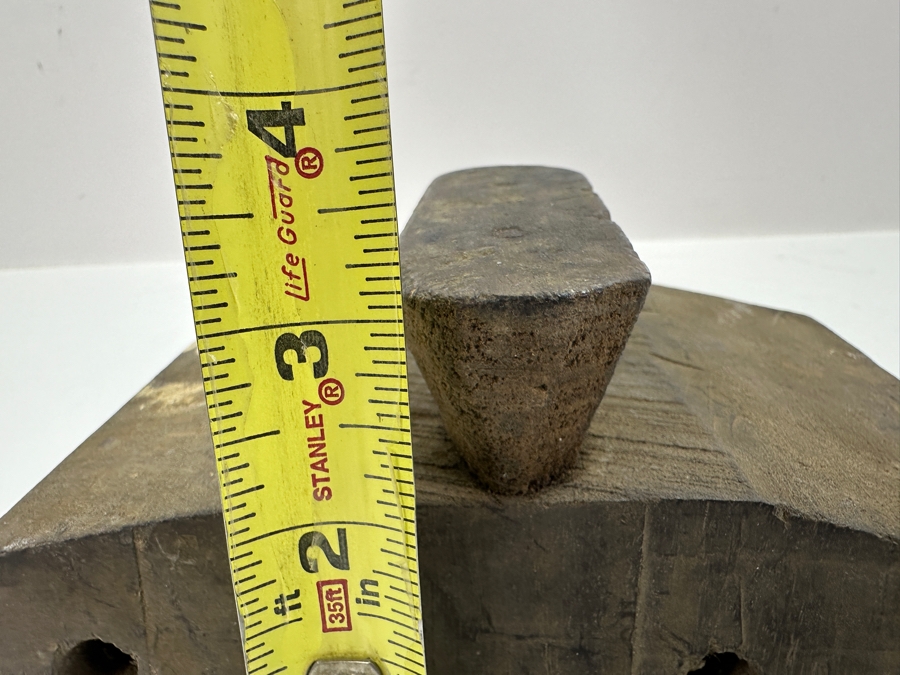 Hand Carved Wooden Indian Elephant Hand Stamp 5.5'W x 3.5'D x 7.75'H [Photo 18]