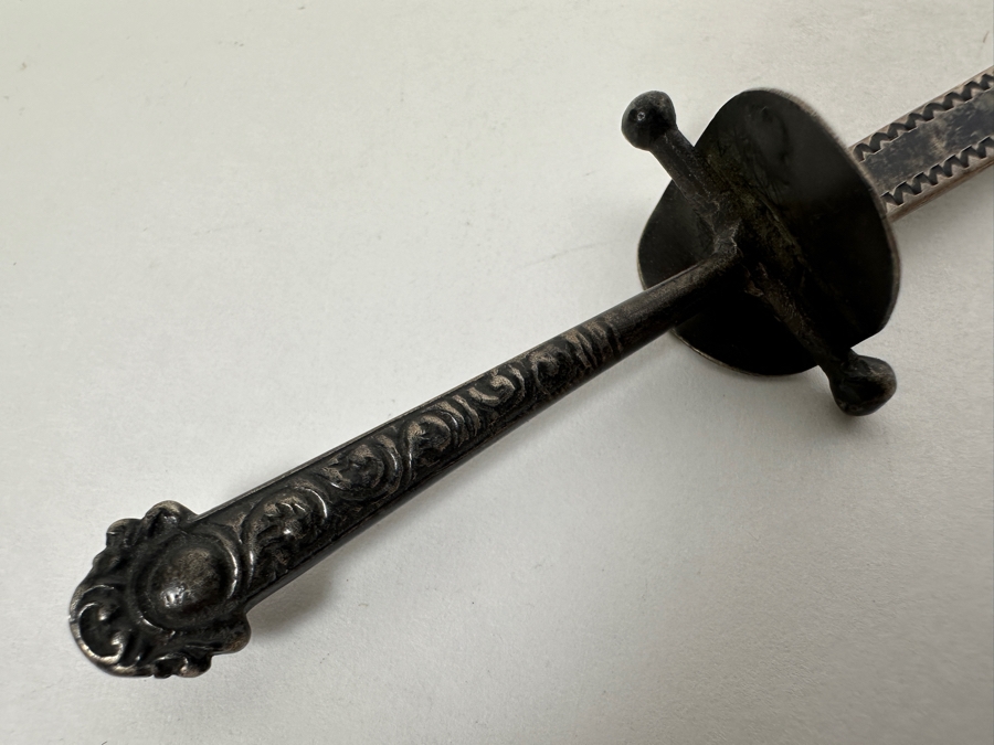 Sterling Silver Miniature Dagger 6'L 20.7g [Photo 5]