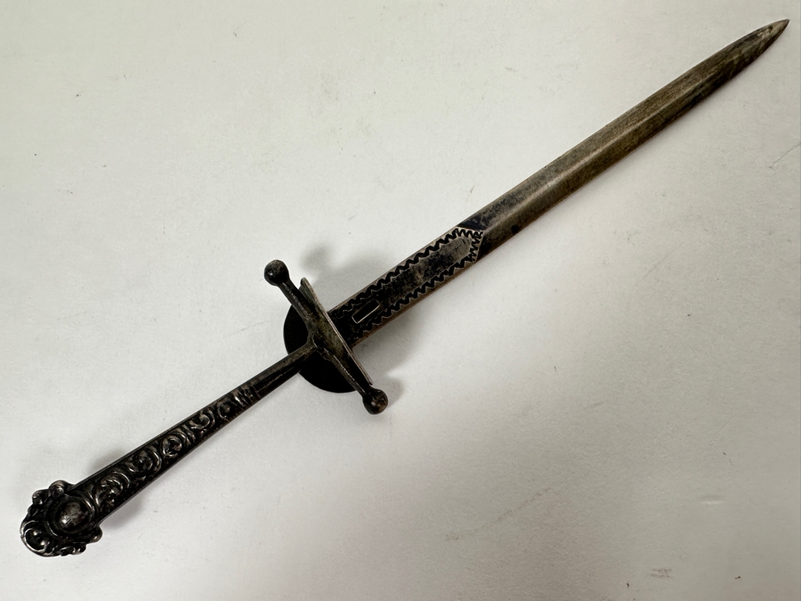 Sterling Silver Miniature Dagger 6'L 20.7g [Photo 4]