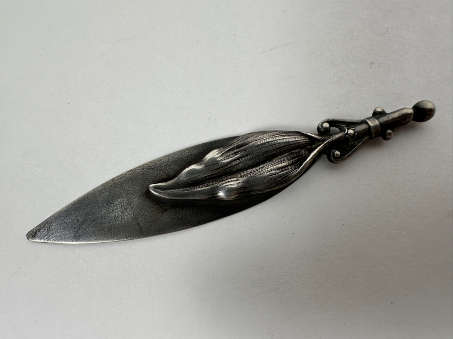 Sterling Silver Leaf Bookmark 7.0g [Photo 3]