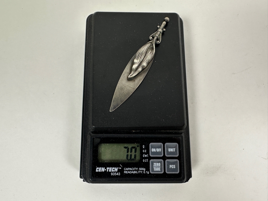 Sterling Silver Leaf Bookmark 7.0g [Photo 9]