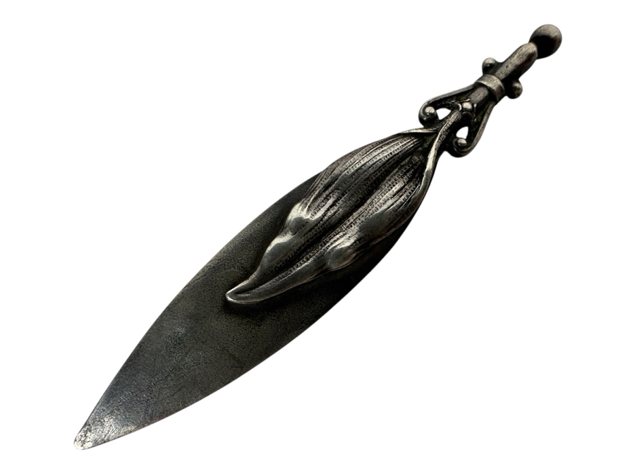 Sterling Silver Leaf Bookmark 7.0g [Photo 1]