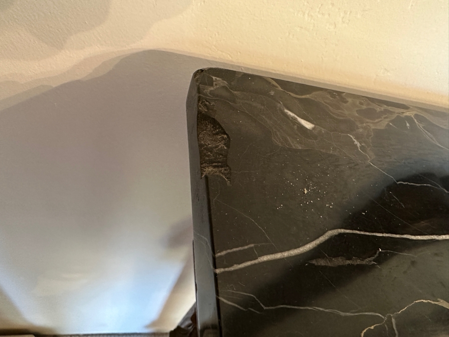 Stunning Antique Carved Wooden Polychrome Console Table With Marble Top 51W X 18D X 34.5H [Photo 15]