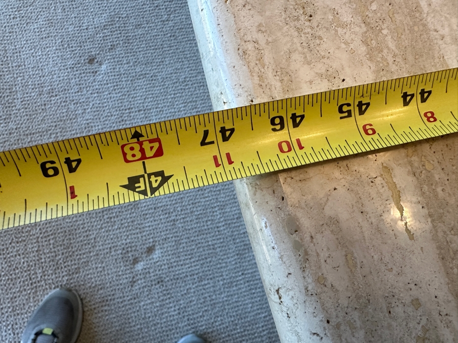 Stunning Italian Travertine Oval Dining Table With Travertine Pedestal Base By Stone International 78'L X 47'W X 29.5'H And Eight Kindel Grand Rapids Dining Chairs [Photo 18]