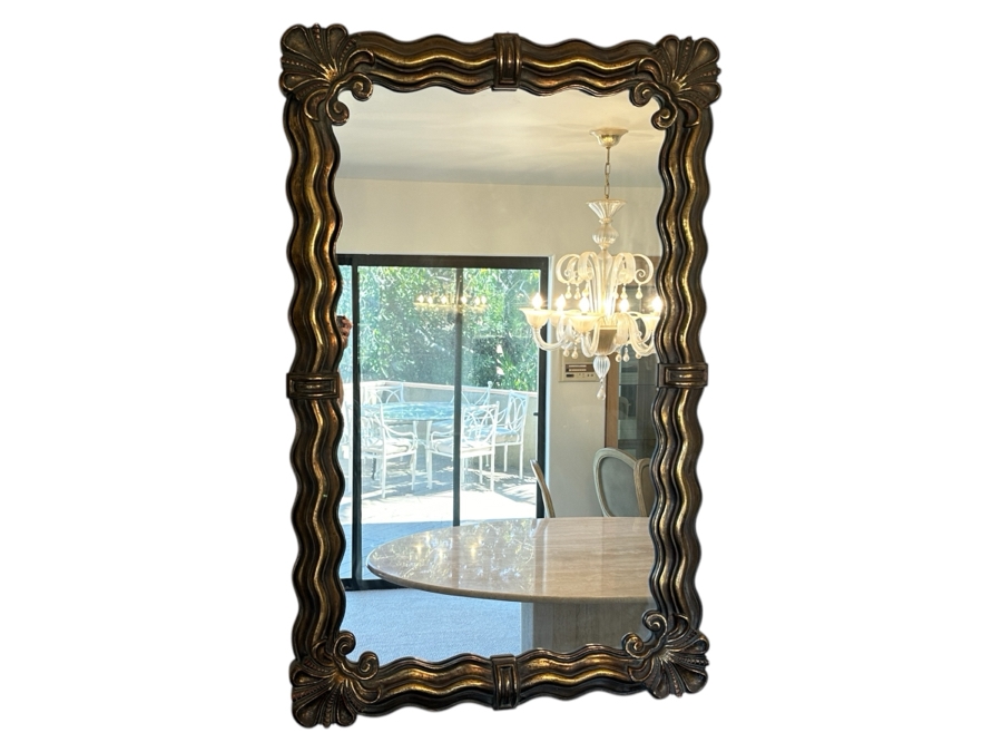 Wall Mirror With Shell Motif By Carolina Mirror Corp 32 X 51 [Photo 1]