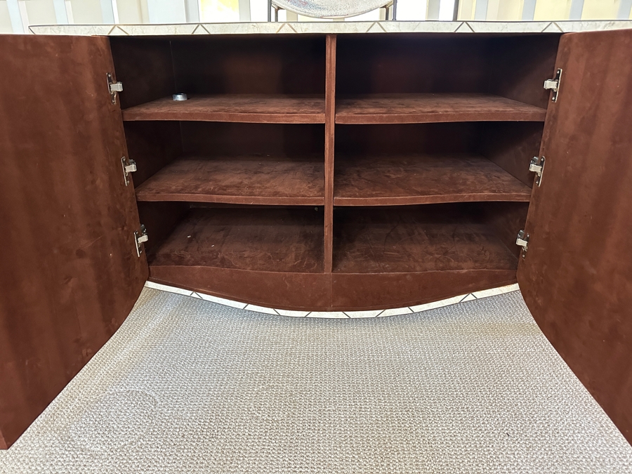 Robert Marcius For Casa Bique Tessellated Fossil Stone Cabinet 49W X 21D X 29H [Photo 7]