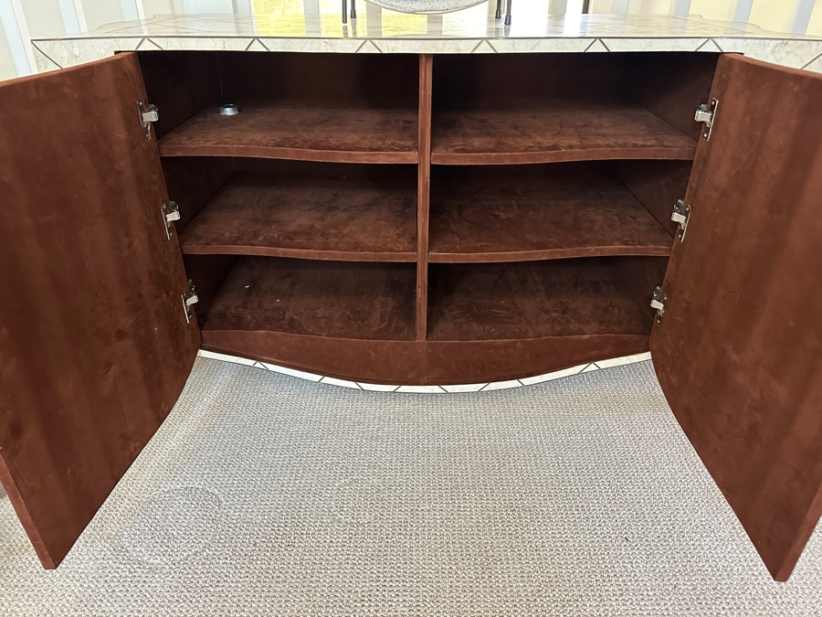 Robert Marcius For Casa Bique Tessellated Fossil Stone Cabinet 49W X 21D X 29H [Photo 6]