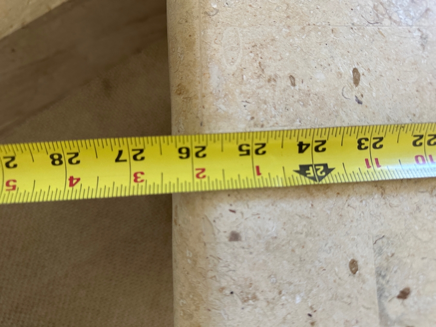 Pair Of Vintage Rattan Bamboo Nightstands With Travertine Marble Tops 26.5W X 19.5D X 22.5H [Photo 10]