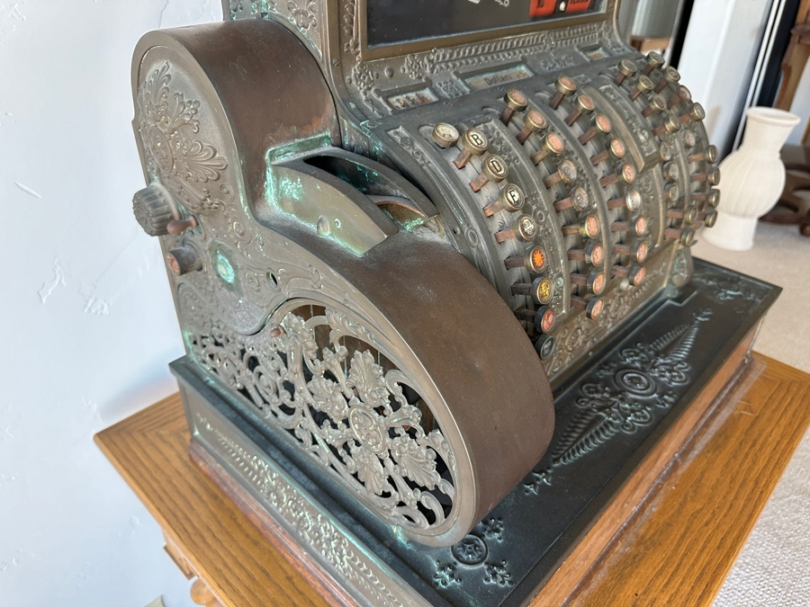 Antique Brass National Cash Register Model 452 Co. Dayton, Ohio 23.5W X 15.5D X 22H [Photo 15]
