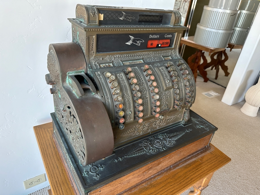 Antique Brass National Cash Register Model 452 Co. Dayton, Ohio 23.5W X 15.5D X 22H [Photo 16]