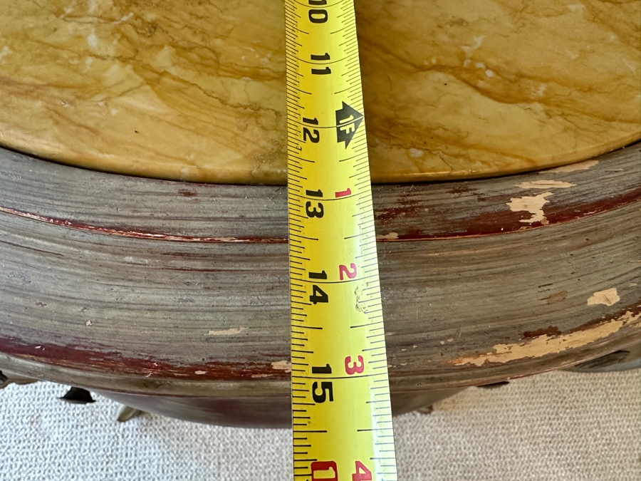 Pair Of Antique Nightstands With Marble Tops (One Of The Marble Tops Is Cracked) 21.5W X 15D X 29.5H [Photo 13]