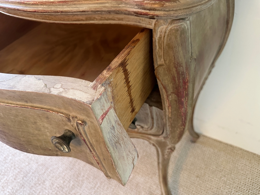 Pair Of Antique Nightstands With Marble Tops (One Of The Marble Tops Is Cracked) 21.5W X 15D X 29.5H [Photo 8]