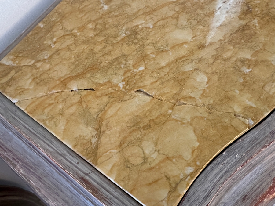 Pair Of Antique Nightstands With Marble Tops (One Of The Marble Tops Is Cracked) 21.5W X 15D X 29.5H [Photo 6]