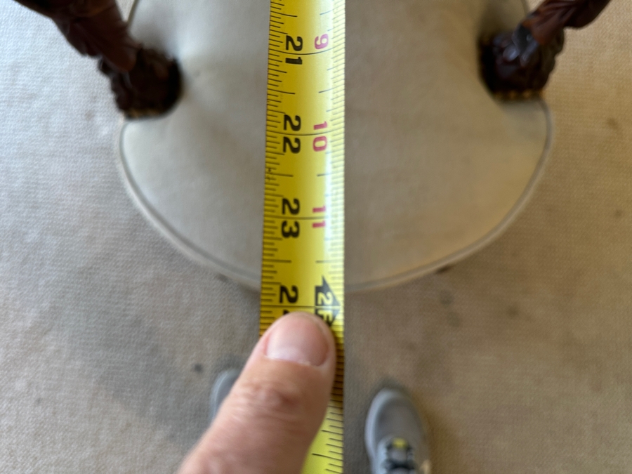 Antique Hand Carved Wooden Andrea Brustolon Style Italian Armchair 24W X 24D X 33H [Photo 18]