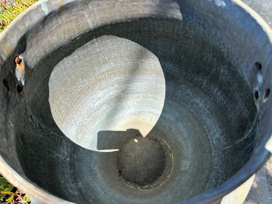 Pair Of Large Copper Vessels Cauldrons Garden Planters 26'W X 24.5'H [Photo 5]