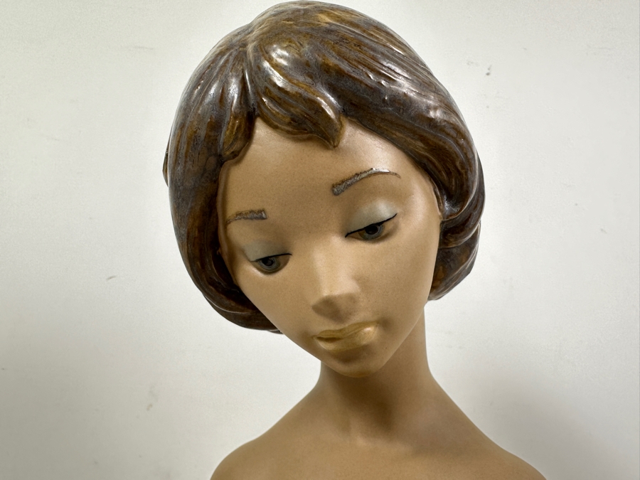 Large Lladro Nude With Rose Figurine 13517 12W X 10D X 18H Retailed $825 [Photo 5]