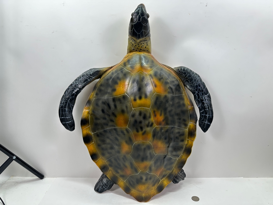 Just Added - Z Gallerie Resin Sea Turtle Wall Sculpture 24.5 X 20.25 X 6 Retails $89 [Photo 2]