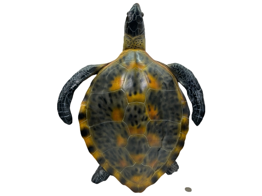 Just Added - Z Gallerie Resin Sea Turtle Wall Sculpture 24.5 X 20.25 X 6 Retails $89
