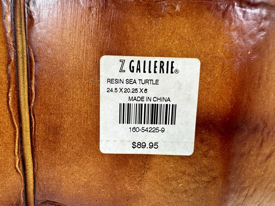 Just Added - Z Gallerie Resin Sea Turtle Wall Sculpture 24.5 X 20.25 X 6 Retails $89 [Photo 5]