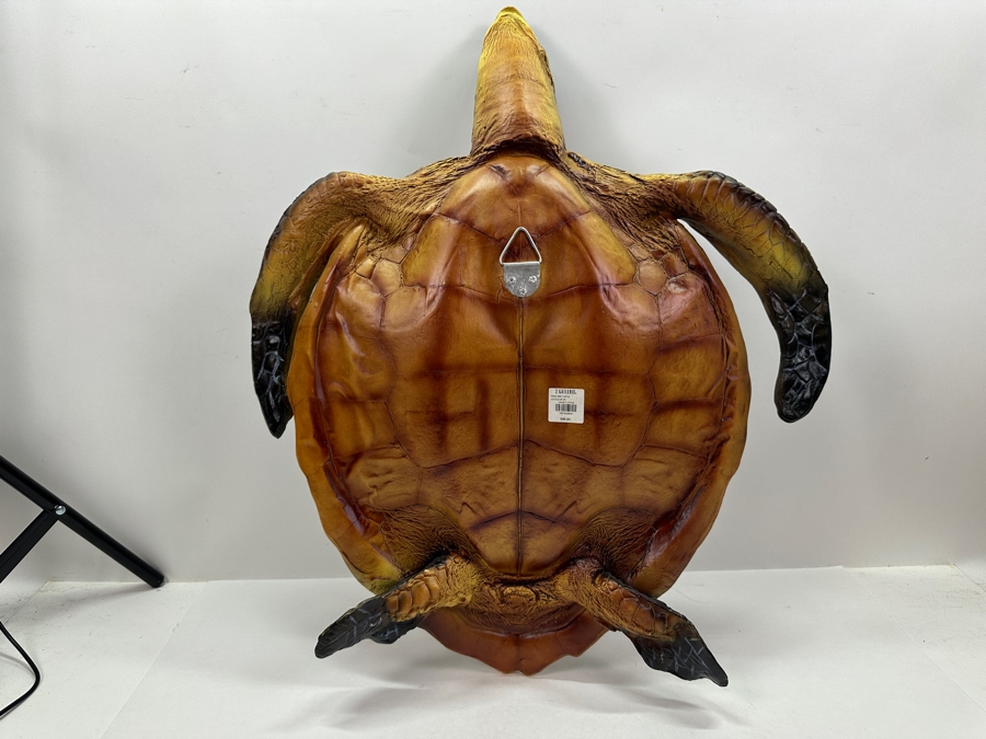Just Added - Z Gallerie Resin Sea Turtle Wall Sculpture 24.5 X 20.25 X 6 Retails $89 [Photo 4]