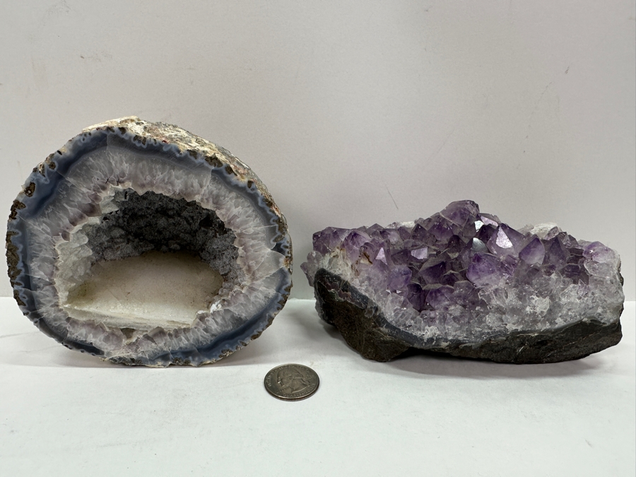 Just Added - Geode Half And Amethyst Geode Piece [Photo 2]