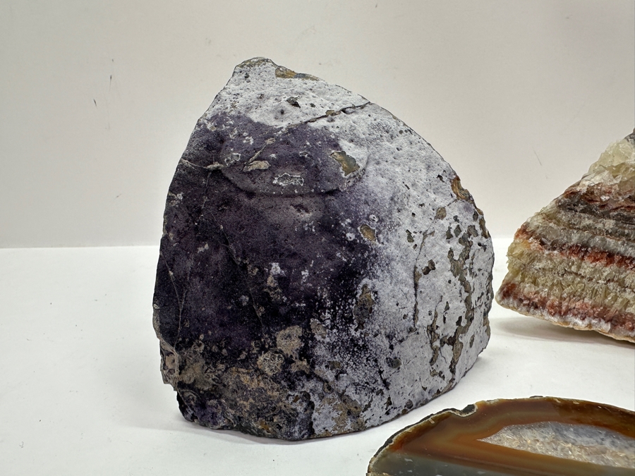 Just Added - Rainbow Calcite Specimen And (3) Geodes Pieces 3,650g [Photo 12]