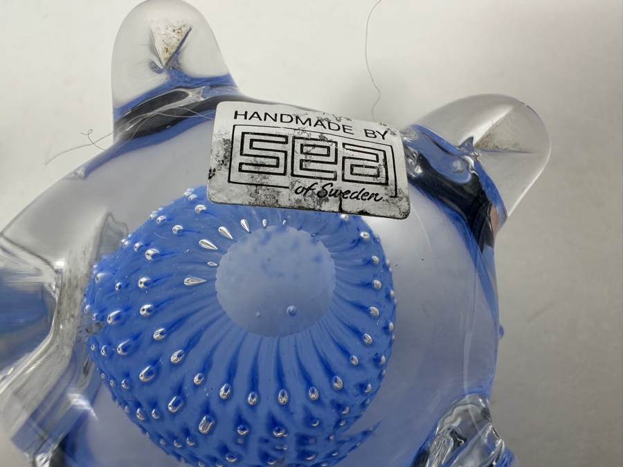 Just Added - (L) Robert Held Hand Made Art Glass Turtle Made In Canada And (R) Handmade Swedish Art Glass Turtle By Sea [Photo 10]