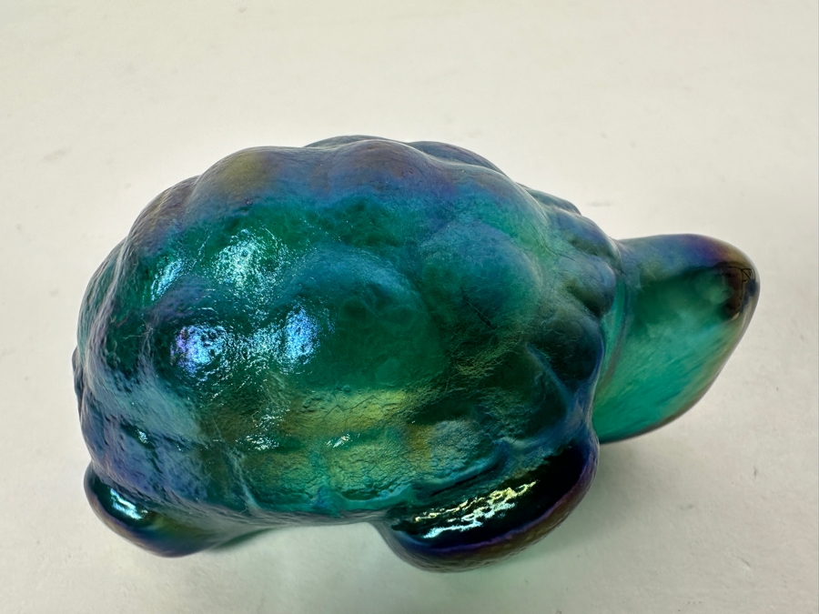 Just Added - (L) Robert Held Hand Made Art Glass Turtle Made In Canada And (R) Handmade Swedish Art Glass Turtle By Sea [Photo 7]