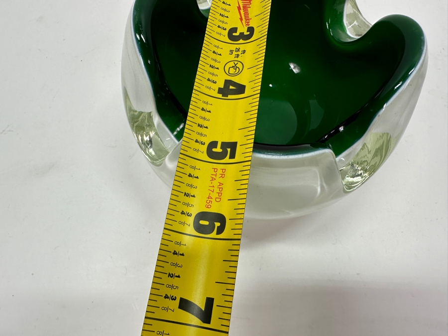 Just Added - Vintage Murano Italy Art Glass Ashtray With The Hong Kong & Shanghai Hotels, Ltd. Advertising 5W X 3.25H [Photo 8]