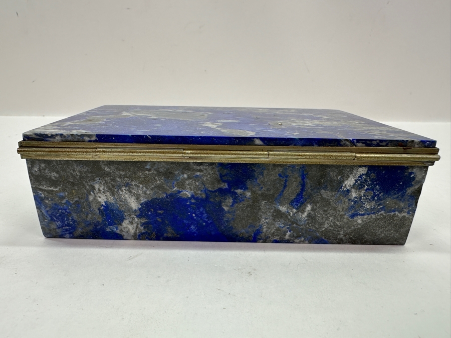 Just Added - Lapis Lazuli Box 5.75W X 4D X 1 5/8H [Photo 6]