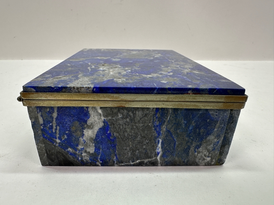 Just Added - Lapis Lazuli Box 5.75W X 4D X 1 5/8H [Photo 5]
