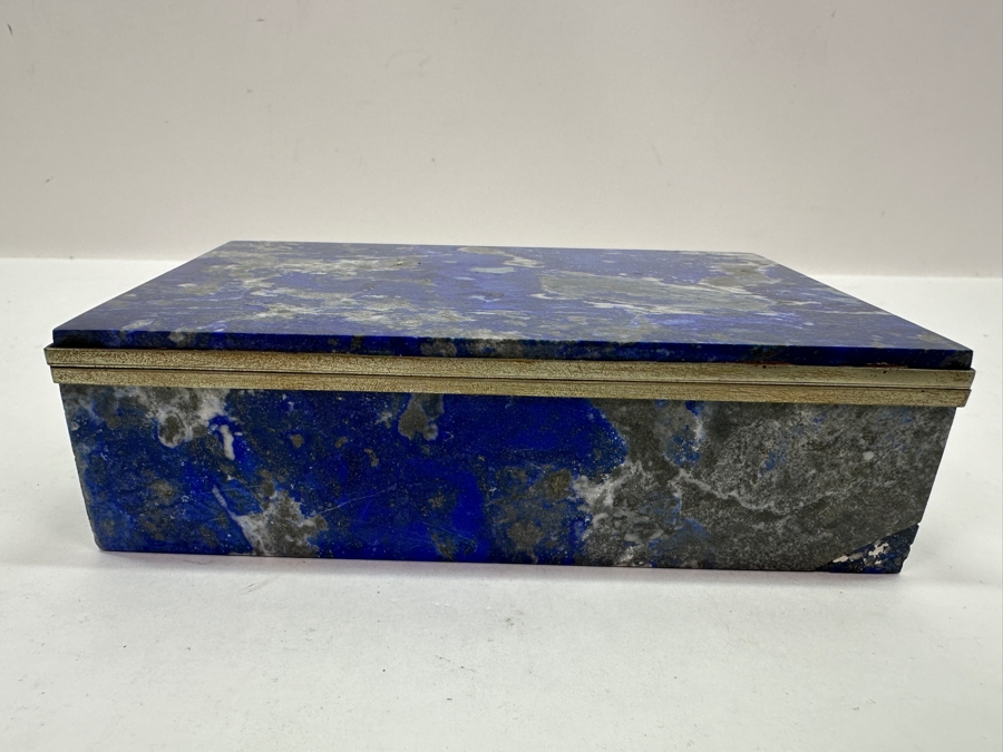 Just Added - Lapis Lazuli Box 5.75W X 4D X 1 5/8H [Photo 4]