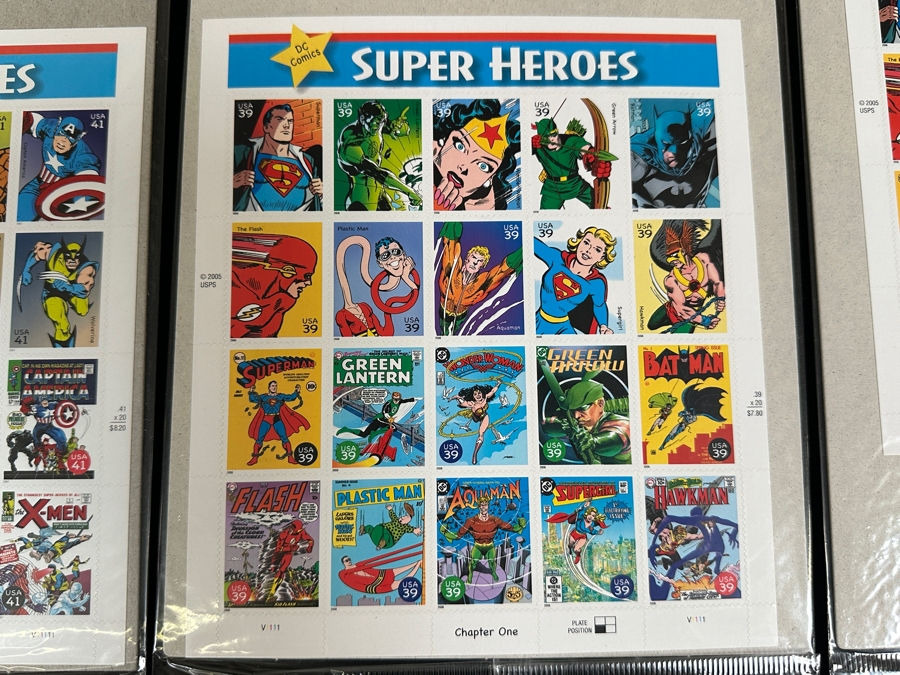 Just Added - US Mint Postage Stamps: (4) Super Heroes, (2) Dr. Seuss & (2) Jim Henson $54.14 Postage Value [Photo 3]