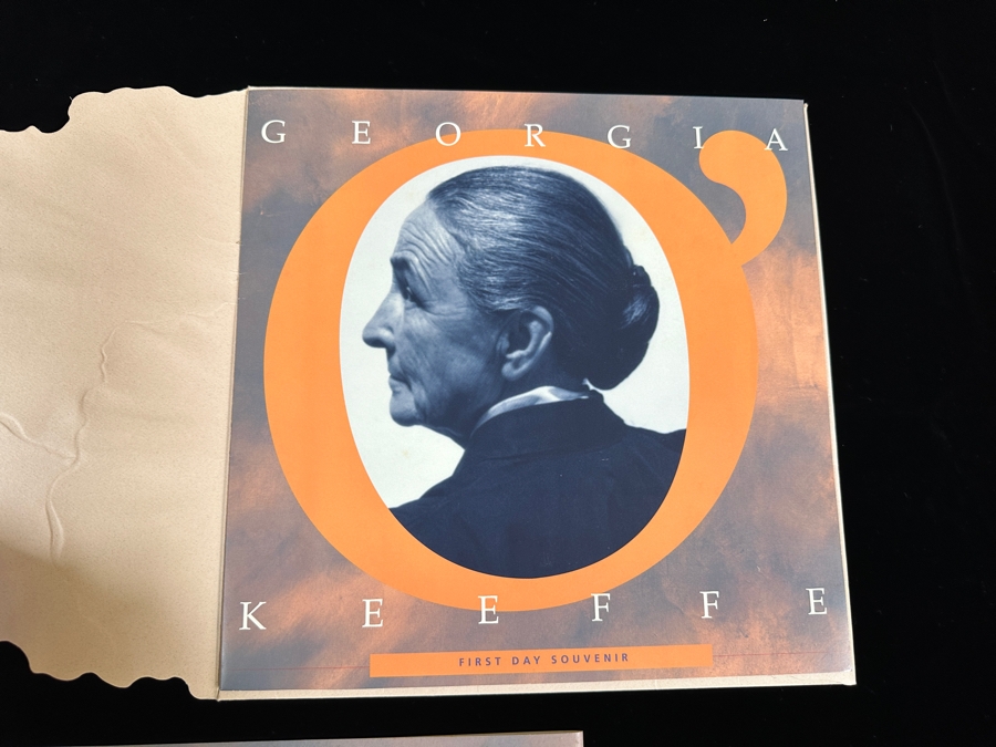 Just Added - Georgia O'Keeffe First Day Souvenir Stamps [Photo 6]