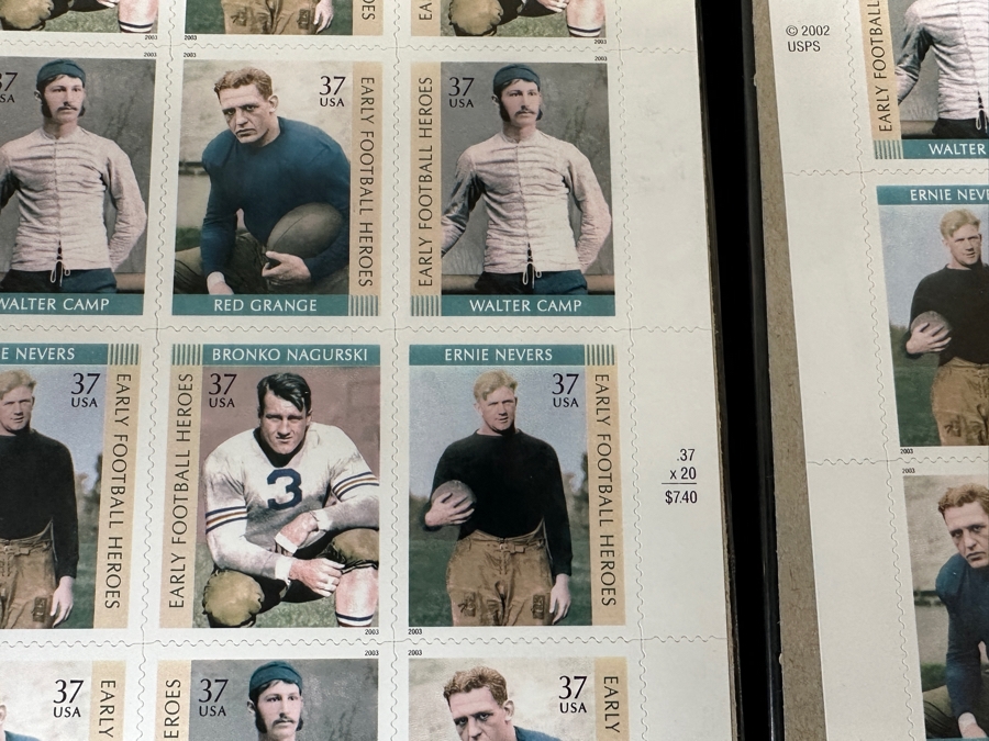 Just Added - US Mint Postage Stamps: (2) Baseball Sluggers, (2) Legends Of Baseball, (2) Baseball's Legendary Playing Fields & (2) Early Football Heroes $57.20 Postage Value [Photo 14]