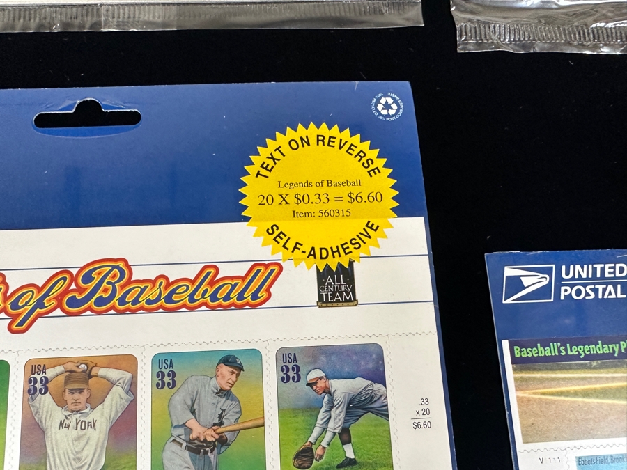 Just Added - US Mint Postage Stamps: (2) Baseball Sluggers, (2) Legends Of Baseball, (2) Baseball's Legendary Playing Fields & (2) Early Football Heroes $57.20 Postage Value [Photo 10]