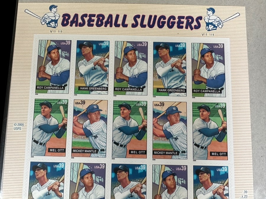 Just Added - US Mint Postage Stamps: (2) Baseball Sluggers, (2) Legends Of Baseball, (2) Baseball's Legendary Playing Fields & (2) Early Football Heroes $57.20 Postage Value [Photo 4]