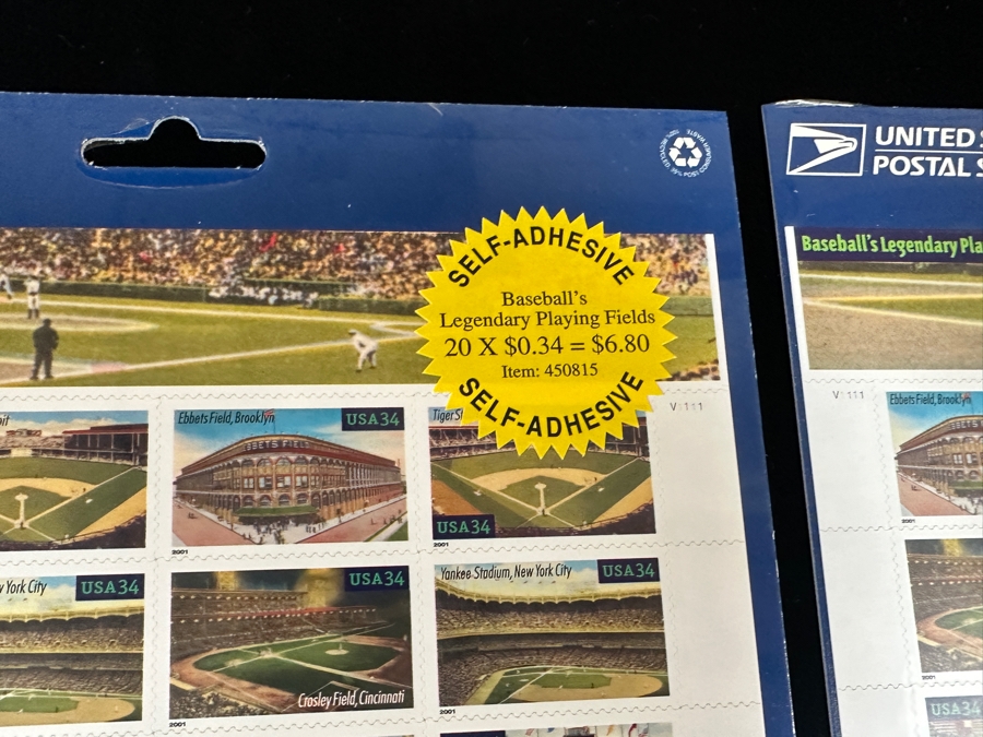 Just Added - US Mint Postage Stamps: (2) Baseball Sluggers, (2) Legends Of Baseball, (2) Baseball's Legendary Playing Fields & (2) Early Football Heroes $57.20 Postage Value [Photo 12]