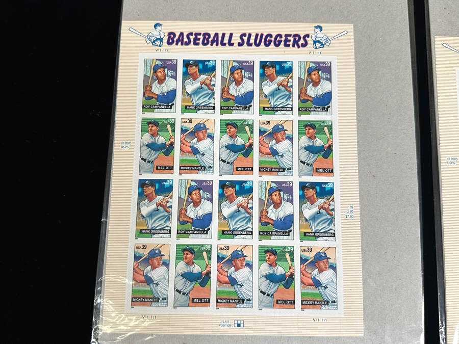 Just Added - US Mint Postage Stamps: (2) Baseball Sluggers, (2) Legends Of Baseball, (2) Baseball's Legendary Playing Fields & (2) Early Football Heroes $57.20 Postage Value [Photo 3]