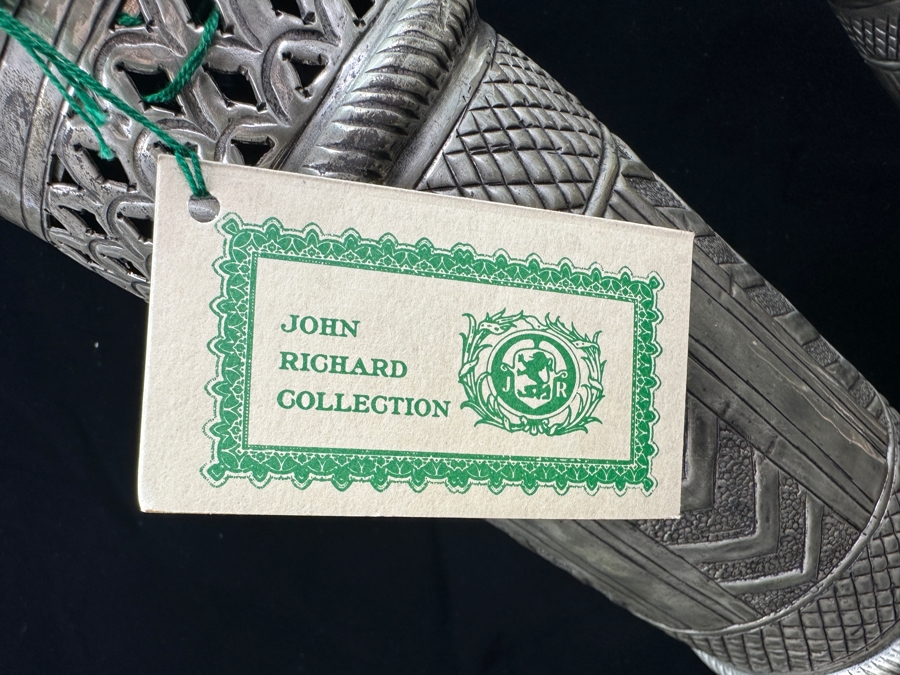 Just Added - New Pair Of John Richard Collection Metal Cannisters Made In India 9H & 11.5H [Photo 4]