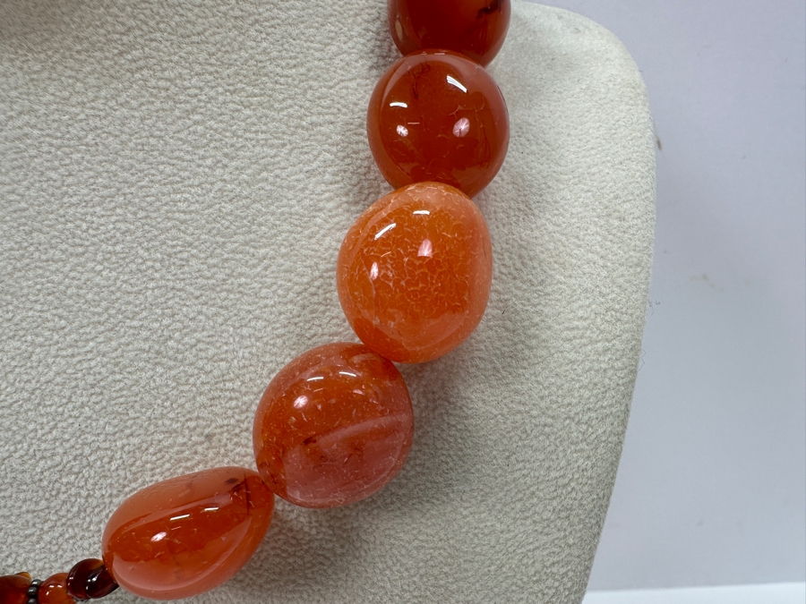 Just Added - Carnelian Beaded 18' Necklace [Photo 5]