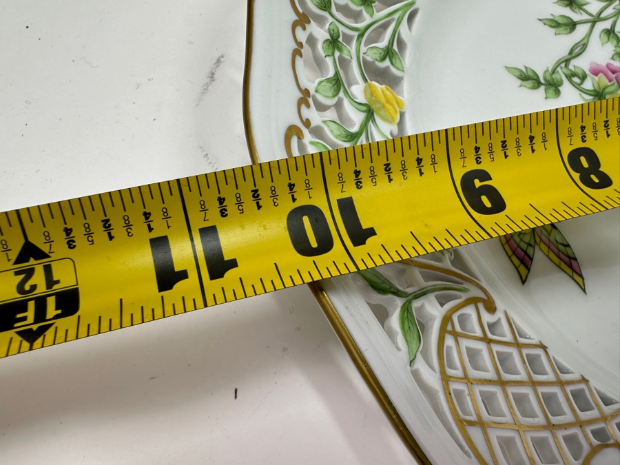 Just Added - Boglar Hungary Hand Painted Reticulated Plate 10.5W [Photo 6]