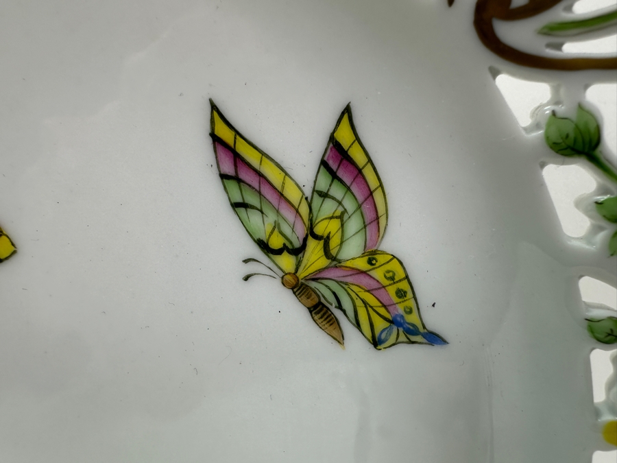 Just Added - Boglar Hungary Hand Painted Reticulated Plate 10.5W [Photo 3]